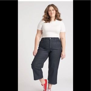 Universal Standard Bae Boyfriend Crop Jeans Size 16